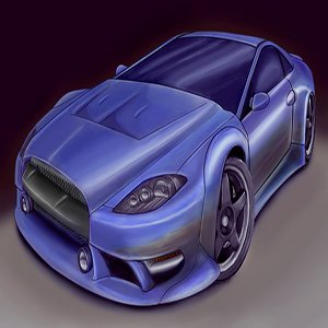 3D Race Car Model