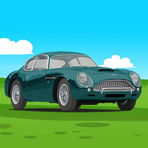 Aston Martin Cartoon Puzzle