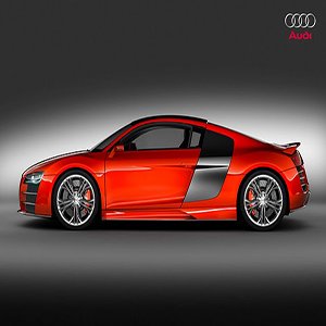 Audi Red Racing Car