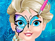 Baby Elsa Butterfly Face Art