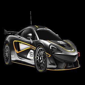 Black McLaren GT4 Racing Car