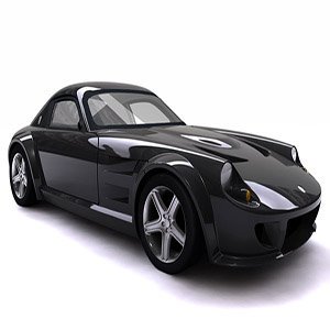 Black Porsche Sport Car