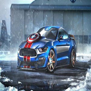 Captain America Car Puzzle