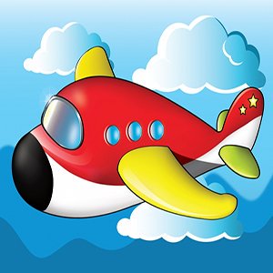 Cartoon Airplain Puzzle