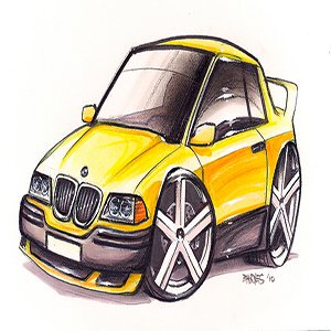 Cartoon BMW 135I Puzzle