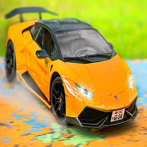 Cartoon Racing Lamborghini Puzzle