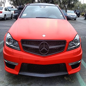 Chilly Red Mercedes AMG