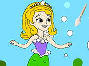 Coloring Sofia Mermaid