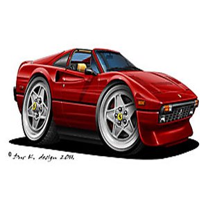 Ferrari 308 GTS Cartoon Edition