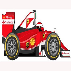 Ferrari Formula 1 Cartoon Edition