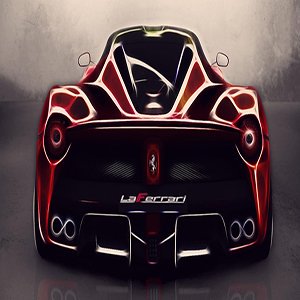 Ferrari Red Beauty Jigsaw