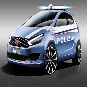 Fiat Punto Police Car