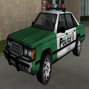 Green GTA V Police Car