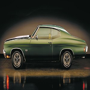 Green Muscle Chevelle Car