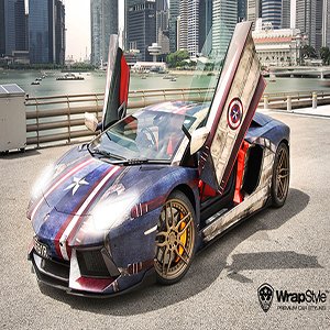 Lamborghini Aventador Captain America Style