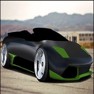 Lamborghini Cabrio 3D Car