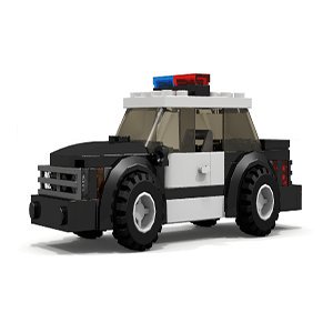 Lego Black and White Police Car