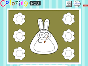 Magic Coloring Pou Rabbit