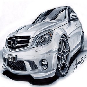 Mercedes C63 AMG Jigsaw