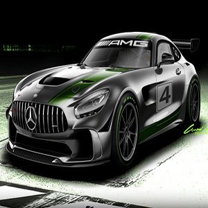 Mercedes GT4 Race Car