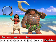 Moana Hidden Letters