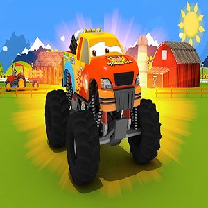 Orange Monster Truck Puzzle