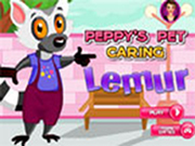 Peppy's pet  caring lemur