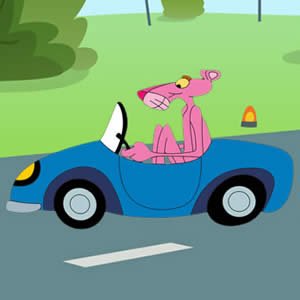 Pink Panther Racing Puzzle