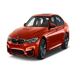 Red BMW M3 Sedan Angular