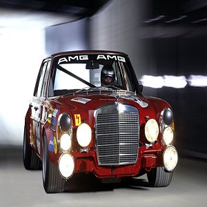 Retro Mercedes AMG Race Car