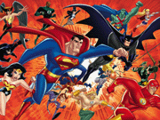 Sort My Tiles - Justice League Unlimited