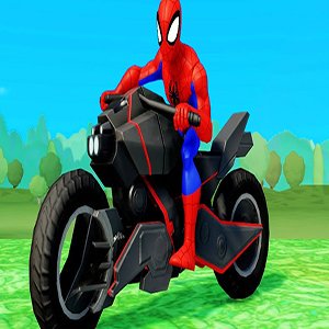 Spiderman Cartoon Motorbike