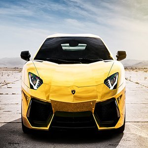 Yellow Super Fast Car